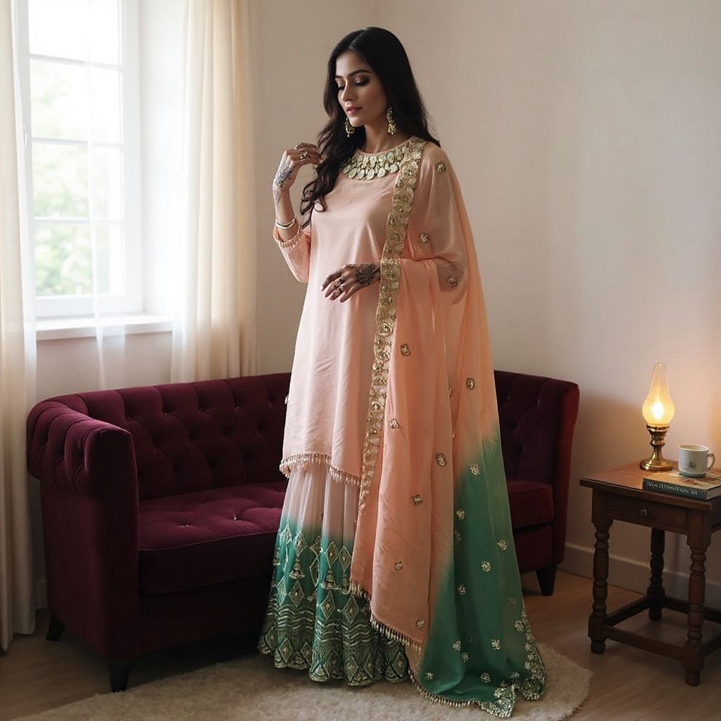 Imagine a dress that already comes with jewelry attached to its neckline!